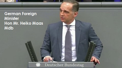 German Foreign Minister (Actg) Heiko Maas On (Now Wisest) Migrant Policy-1